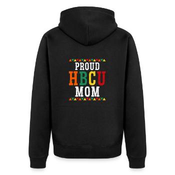 Coyote Hunter - Unisex Premium Organic Zip Hoodie - black - Back - Nico (187cm)