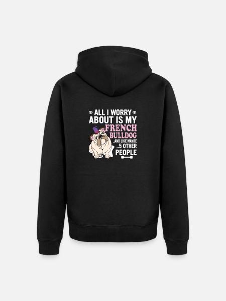 English Bull - Unisex Premium Organic Zip Hoodie - black