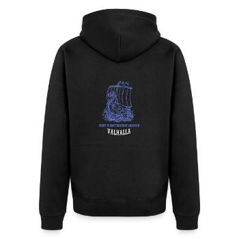 Prêt à rejoindre les dieux d’Asgard au Valhalla - Veste à capuche bio Premium Unisexe - noir - Dos - Nico (187cm)