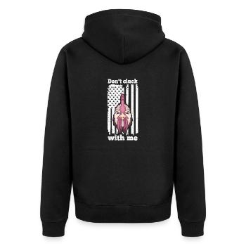 Ne me serrez pas la tête Gallero Gamefowl Cock Fighting - Veste à capuche bio Premium Unisexe - noir - Dos - Nico (187cm)