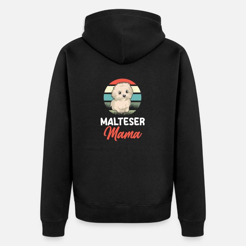 Maman maltaise - Veste à capuche bio Premium Unisexe - noir