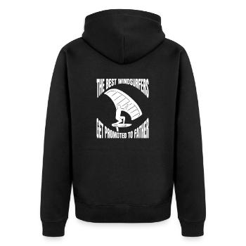 Planche à voile Kitesurf Windsurfer Kitesurfer - Veste à capuche bio Premium Unisexe - noir - Dos - Nico (187cm)