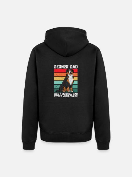 Bernese Mountain Dog - Unisex Premium Organic Zip Hoodie - black