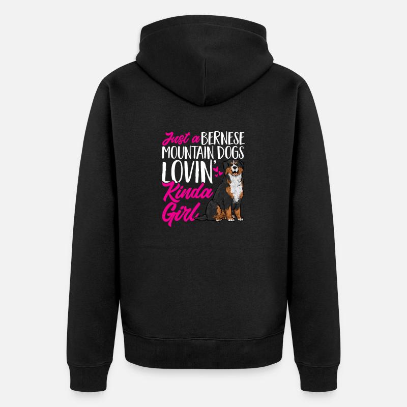 Bouvier bernois - Veste à capuche bio Premium Unisexe - noir