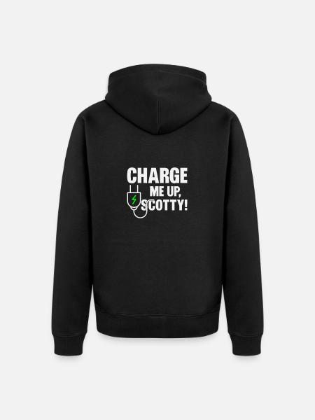 Electric vehicle - Unisex Premium Organic Zip Hoodie - black