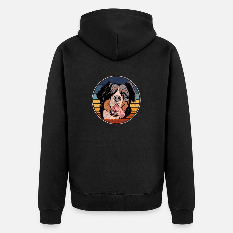 Bouvier bernois - Veste à capuche bio Premium Unisexe - noir