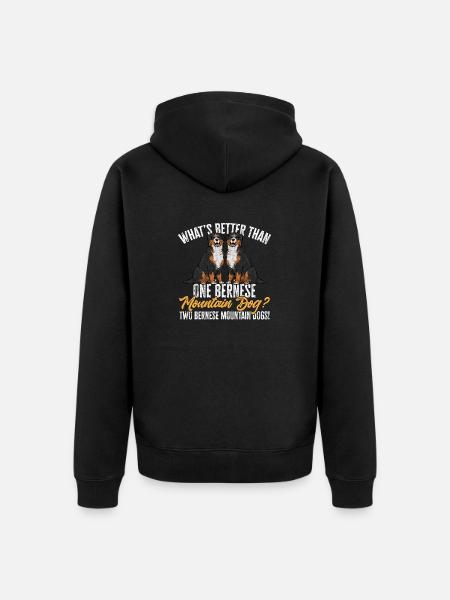 Berner Sennenhund - Unisex Premium Bio Zip Hoodie - Schwarz