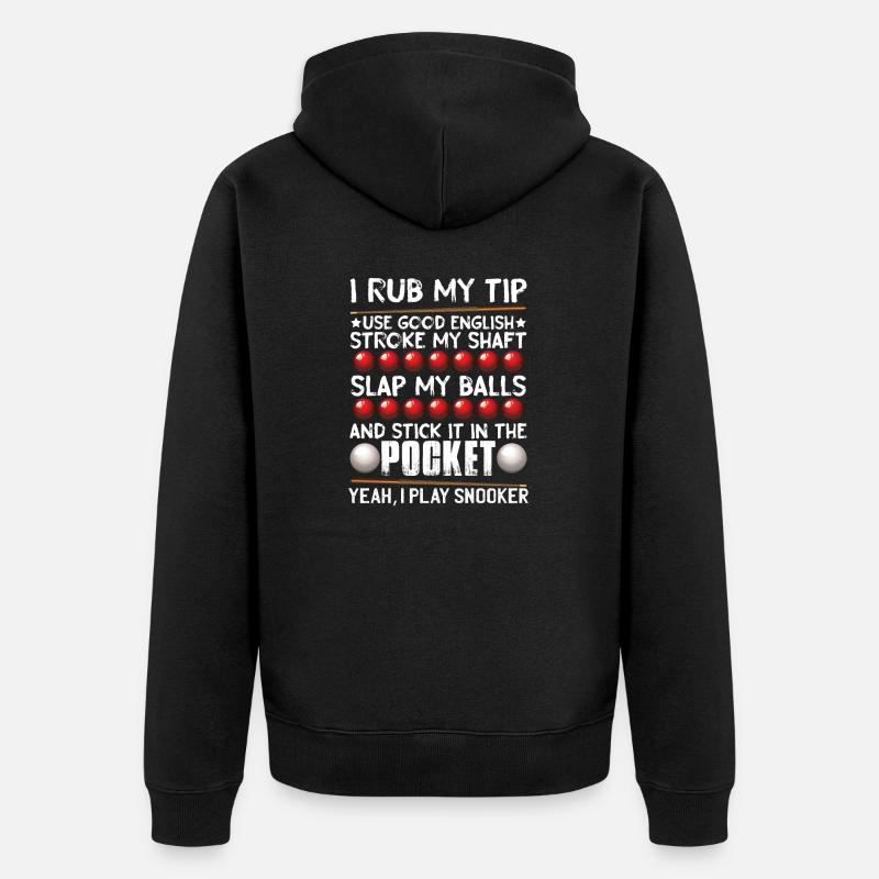 Hommes Snooker Drôle - Veste à capuche bio Premium Unisexe - noir