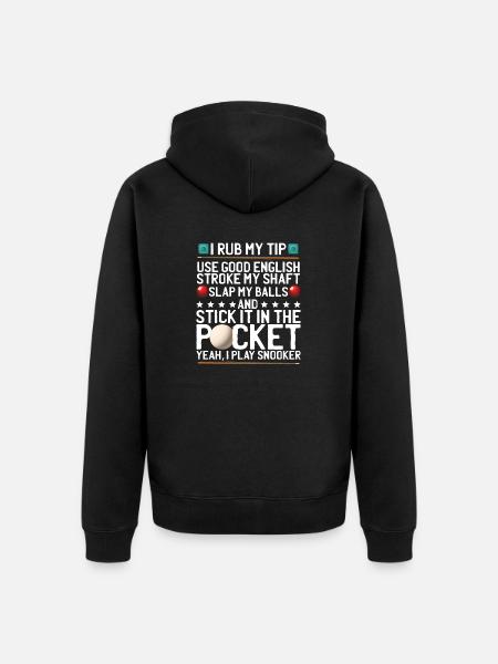 Billiard Player Snooker Gift - Unisex Premium Organic Zip Hoodie - black