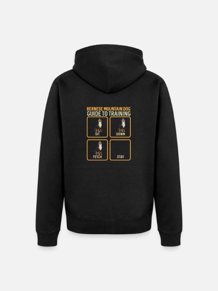 Bernese Mountain Dog - Unisex Premium Organic Zip Hoodie - black