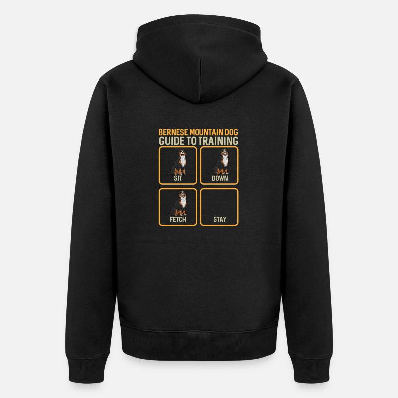 Bouvier bernois - Veste à capuche bio Premium Unisexe - noir