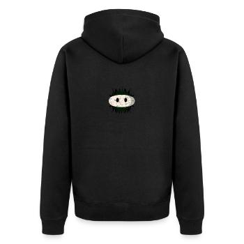 Mignon oursin kawaii - Veste à capuche bio Premium Unisexe - noir - Dos - Nico (187cm)