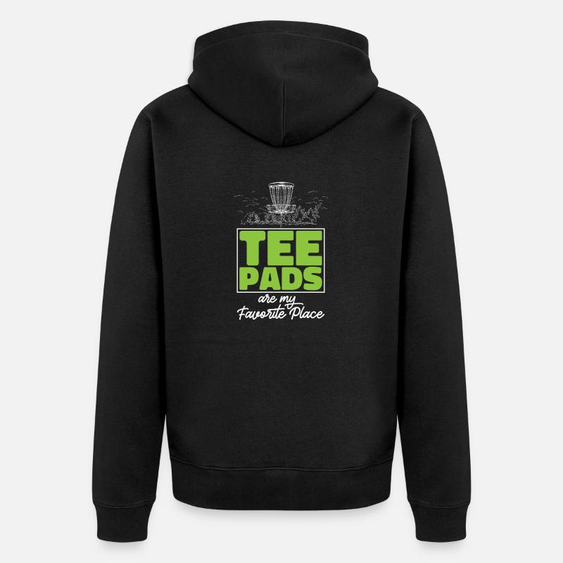 Discgolf Disc Golf Frisbee - Unisex Premium Bio Zip Hoodie - Schwarz