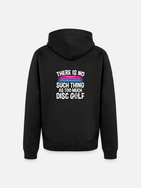 Discgolf Disc Golf Frisbee - Unisex Premium Organic Zip Hoodie - black