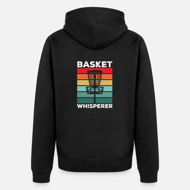 Discgolf Disc Golf Frisbee - Unisex Premium Bio Zip Hoodie - Schwarz