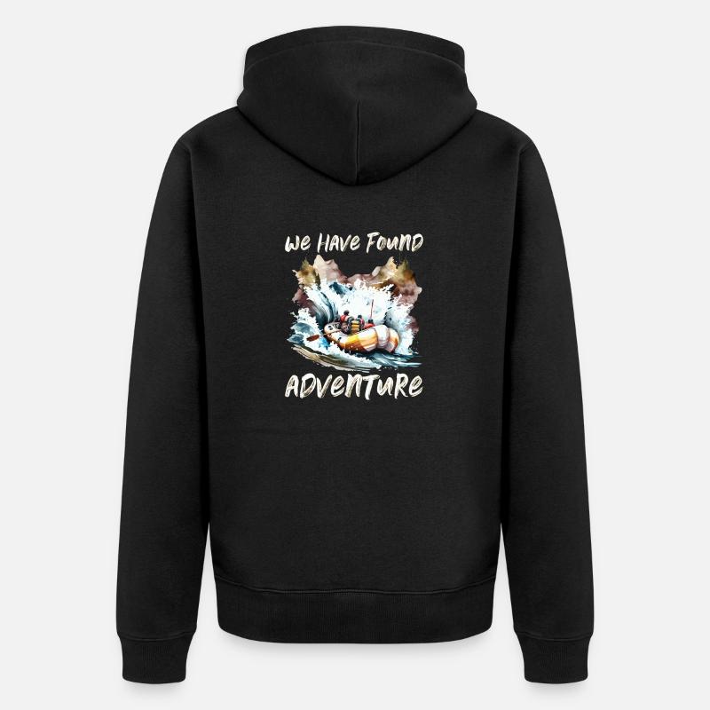 Rafting - Veste à capuche bio Premium Unisexe - noir