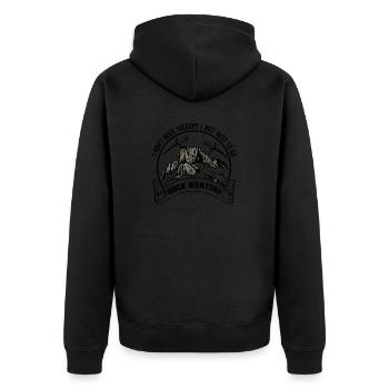 Geologie Studium Geologe Geologie Student - Unisex Premium Bio Zip Hoodie - Schwarz - Hinten - Nico (187cm)