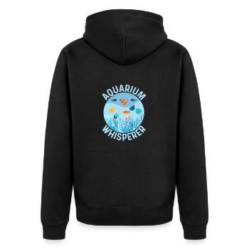 Aquarium Whisperer Aquarium Propriétaire Garde de poissons - Veste à capuche bio Premium Unisexe - noir - Dos - Nico (187cm)