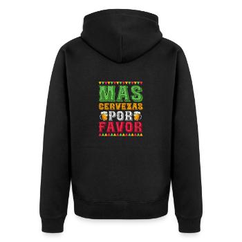 Mas Cervezas Por Favor Party Cinco De Mayo - Veste à capuche bio Premium Unisexe - noir - Dos - Nico (187cm)
