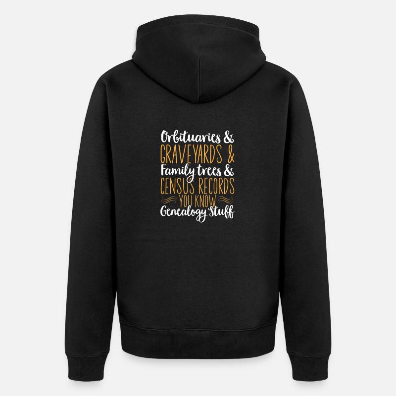 Généalogie Généalogie Généalogie - Veste à capuche bio Premium Unisexe - noir