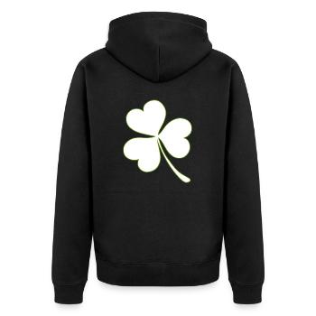 Cloverleaf - Veste à capuche bio Premium Unisexe - noir - Dos - Nico (187cm)