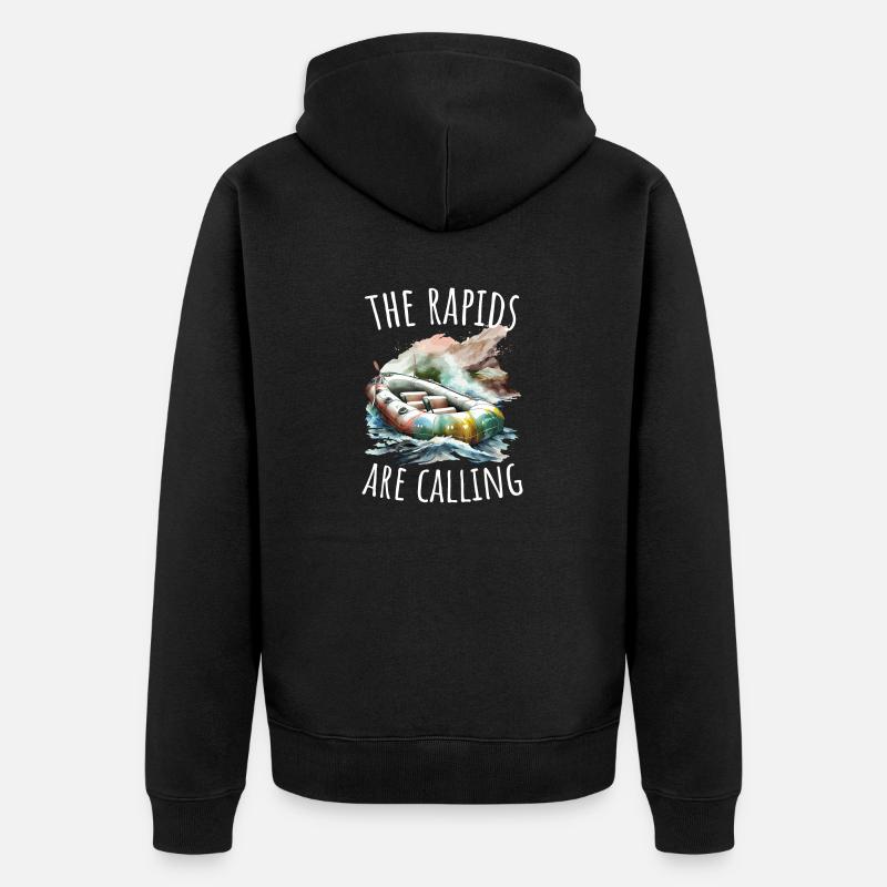 Rafting - Veste à capuche bio Premium Unisexe - noir