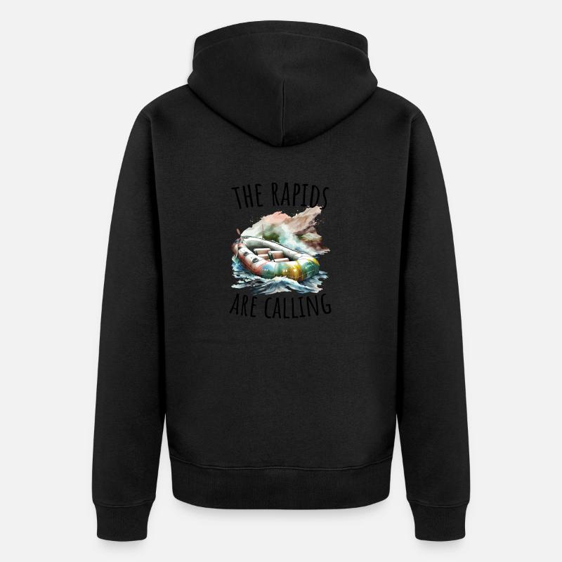 Rafting - Veste à capuche bio Premium Unisexe - noir