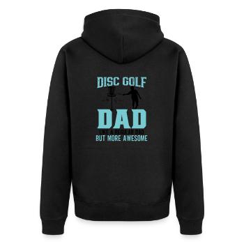 Conception de frisbee - Veste à capuche bio Premium Unisexe - noir - Dos - Nico (187cm)