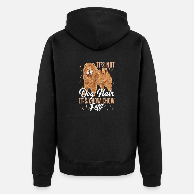 Chow Chow Chien - Veste à capuche bio Premium Unisexe - noir
