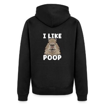 Rongeur Capybara - Veste à capuche bio Premium Unisexe - noir - Dos - Nico (187cm)