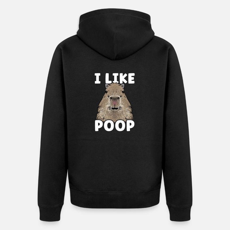 Rongeur Capybara - Veste à capuche bio Premium Unisexe - noir