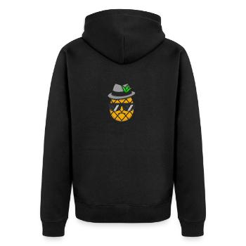 Gangster Pineapple: un Mignon et Robuste - Veste à capuche bio Premium Unisexe - noir - Dos - Nico (187cm)