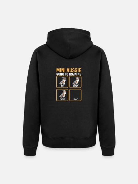 Miniature Australian Shepherd - Unisex Premium Bio Zip Hoodie - Schwarz