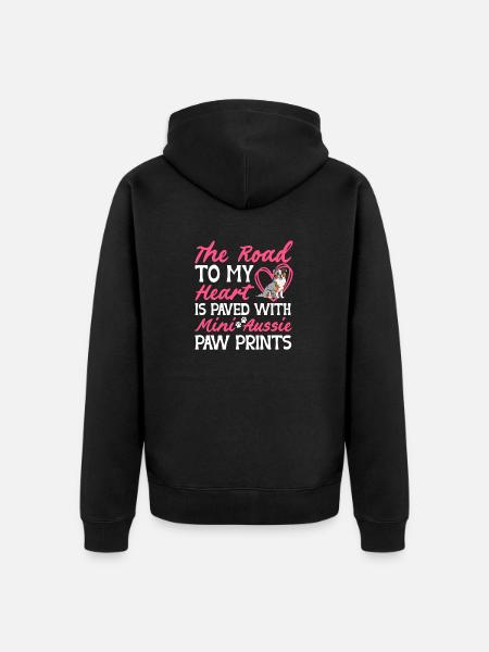 Miniature Australian Shepherd - Unisex Premium Organic Zip Hoodie - black