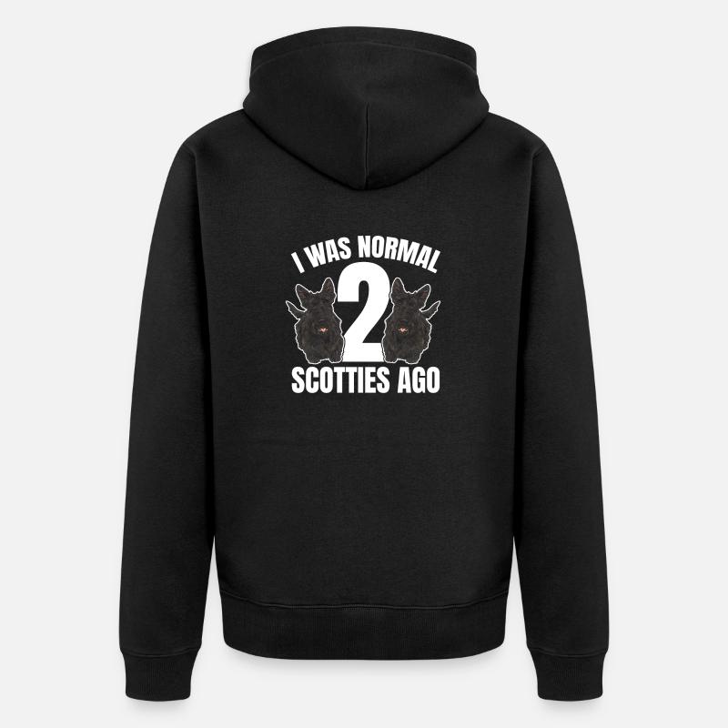 Terrier écossais Scottie Dog - Veste à capuche bio Premium Unisexe - noir