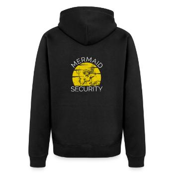 Mermaid Safety Funny Water Polo Sports - Veste à capuche bio Premium Unisexe - noir - Dos - Nico (187cm)