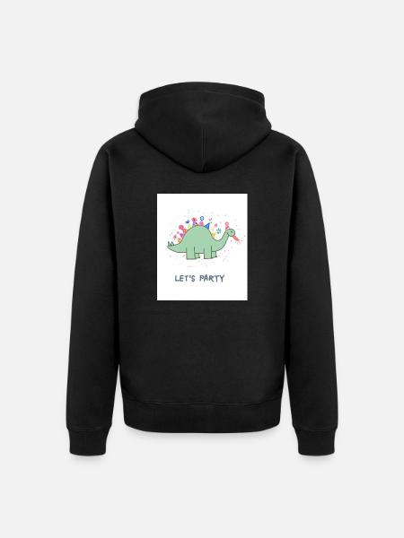 Lets Party - Unisex Premium Bio Zip Hoodie - Schwarz