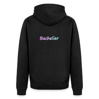 Cadeau BAC 2023 Bachelier Réussite baccalauréat - Veste à capuche bio Premium Unisexe - noir - Dos - Nico (187cm)