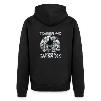 Entraînement viking pour Ragnarok Warrior Vikings - Veste à capuche bio Premium Unisexe - noir - Dos - Nico (187cm)