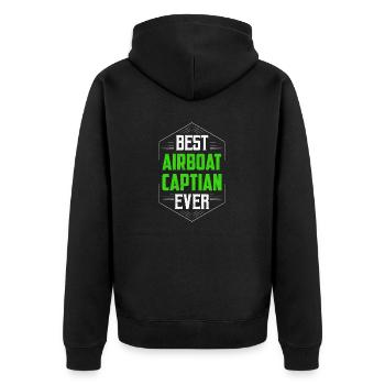 Meilleur hydroglisseur Captian Ever Propeller Swamp Hydropla - Veste à capuche bio Premium Unisexe - noir - Dos - Nico (187cm)
