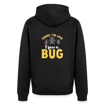 Collectionneur d’insectes Insectes, Amateur de coléoptères, Entomologiste - Veste à capuche bio Premium Unisexe - noir - Dos - Nico (187cm)