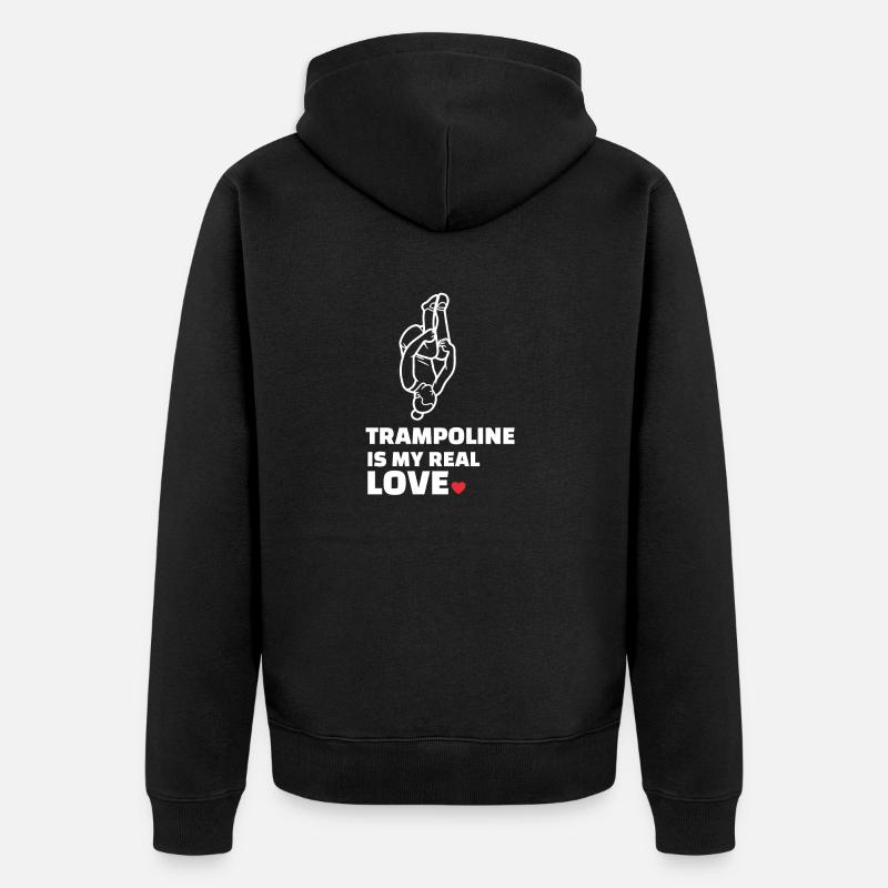 J’adore le trampoline - Veste à capuche bio Premium Unisexe - noir