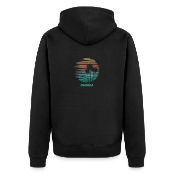 Oaxaca Mexico Cool Souvenir Vacation Artistic - Unisex Premium Organic Zip Hoodie - black - Back - Nico (187cm)