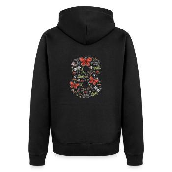 Collectionneurs d’insectes, insectes, amateurs de coléoptères, entomologistes - Veste à capuche bio Premium Unisexe - noir - Dos - Nico (187cm)