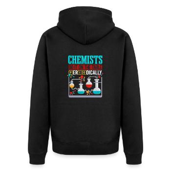 Les chimistes le font périodiquement sur la table - Veste à capuche bio Premium Unisexe - noir - Dos - Nico (187cm)