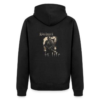 Buhurt Is Life Knight Games HEMA Knight Tournament - Veste à capuche bio Premium Unisexe - noir - Dos - Nico (187cm)