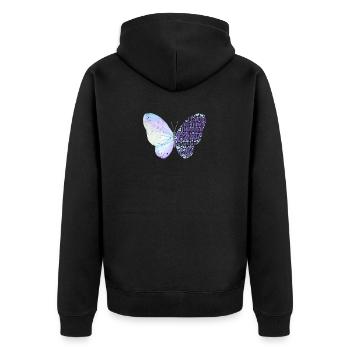 Philippians 4 13 Christian Bible Scripture Verse - Unisex Premium Organic Zip Hoodie - black - Back - Nico (187cm)