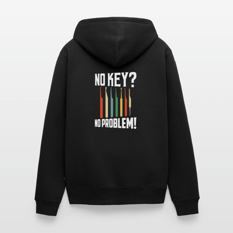 No Key? No Problem! Lockpicker Locksmith Unisex Premium Organic Zip Hoodie