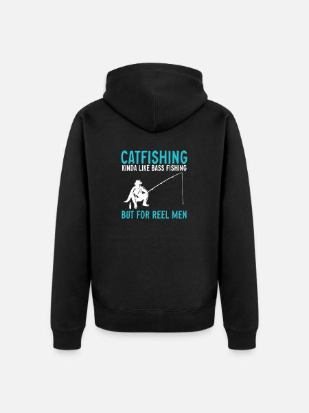 Catfish Fishing Catfish Anglers - Unisex Premium Organic Zip Hoodie - black