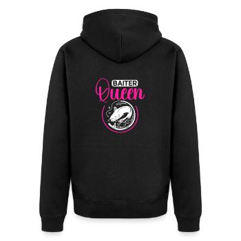 Pêche au poisson-chat Pêcheurs à la ligne - Veste à capuche bio Premium Unisexe - noir - Dos - Nico (187cm)